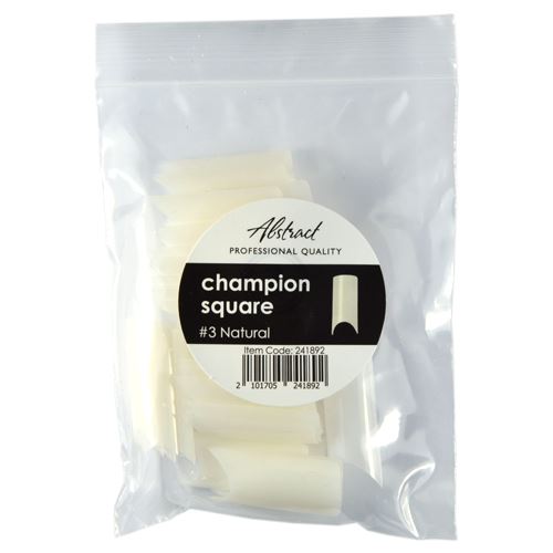 Refill Tips #3 Champion Square NATURAL (50pcs/bag)  | Abstract