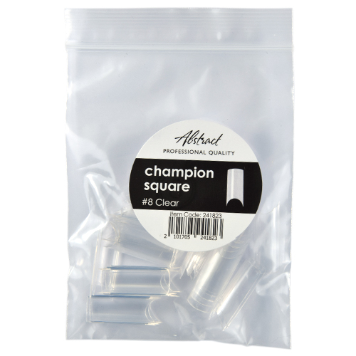 Refill Tips #8 Champion Square CLEAR (50pcs/bag) | Abstract