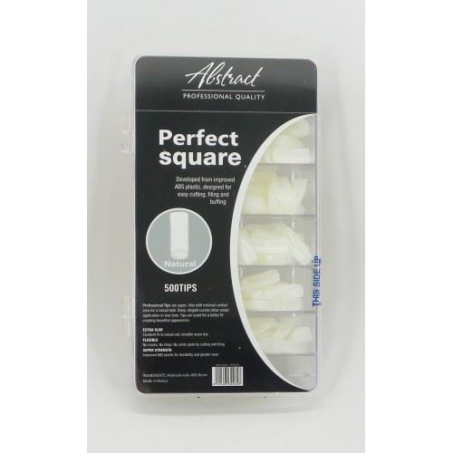 Perfect Square Natural Tips (500pcs/box), Abstract | 304628