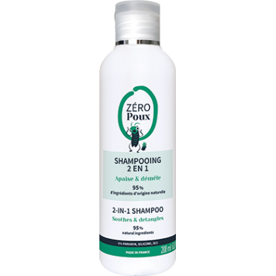 ZEROPOUX Shampooing 2 en 1200 ML