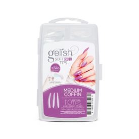 Soft Gel Tips MEDIUM COFFIN 110pcs GELISH
