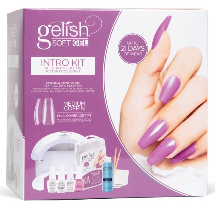 Gelish Soft Gel MEDIUM COFFIN Intro Kit