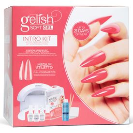 Gelish Soft Gel MEDIUM STILETTO Intro Kit