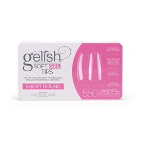 Soft Gel Tips SHORT ROUND 550PCS GELISH