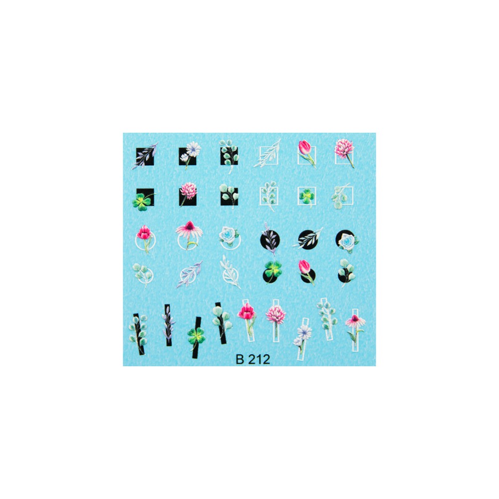 Floral B212 Water Decals