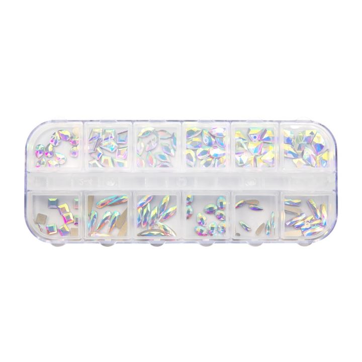 Luxe Tray CRYSTAL AB MIXED SHAPES Rhinestones