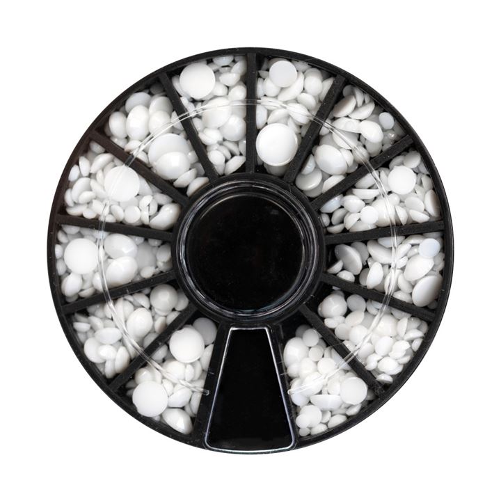 PURE WHITE MIX rhinestones