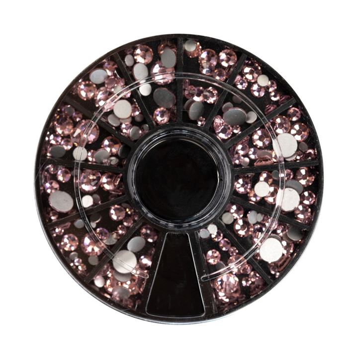 LIGHT PINK MIX rhinestones