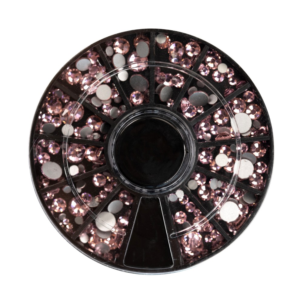 LIGHT PINK MIX rhinestones