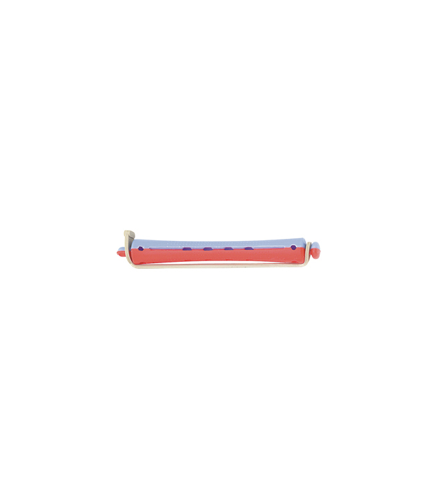 Bigoudis à Permanente Long 9mm Bleu Rouge 12 pcs