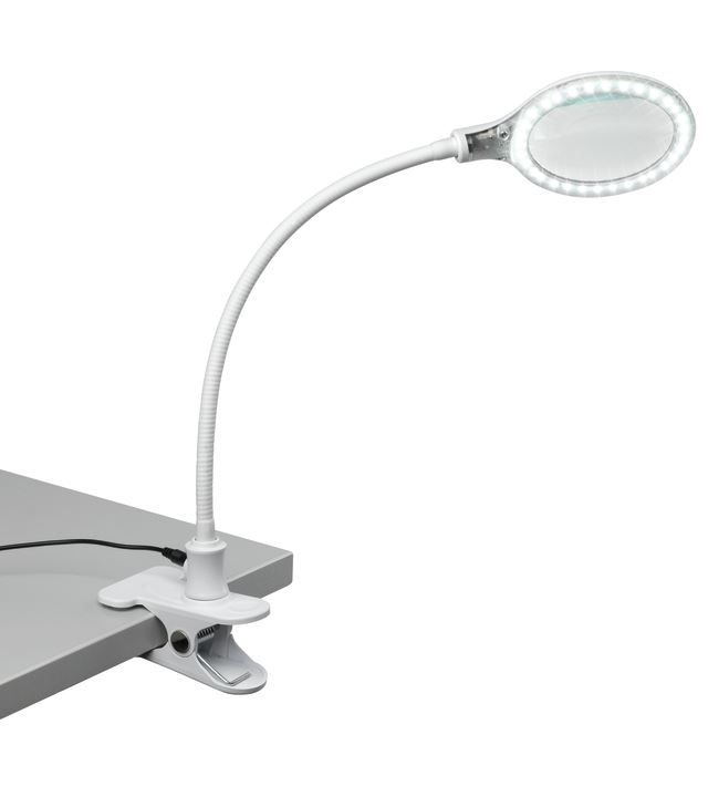 LAMPE LOUPE AVEC PINCE 30 LED -3D
