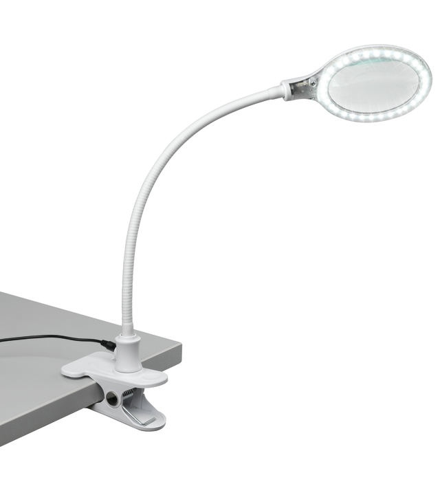 LAMPE LOUPE AVEC PINCE 30 LED -3D