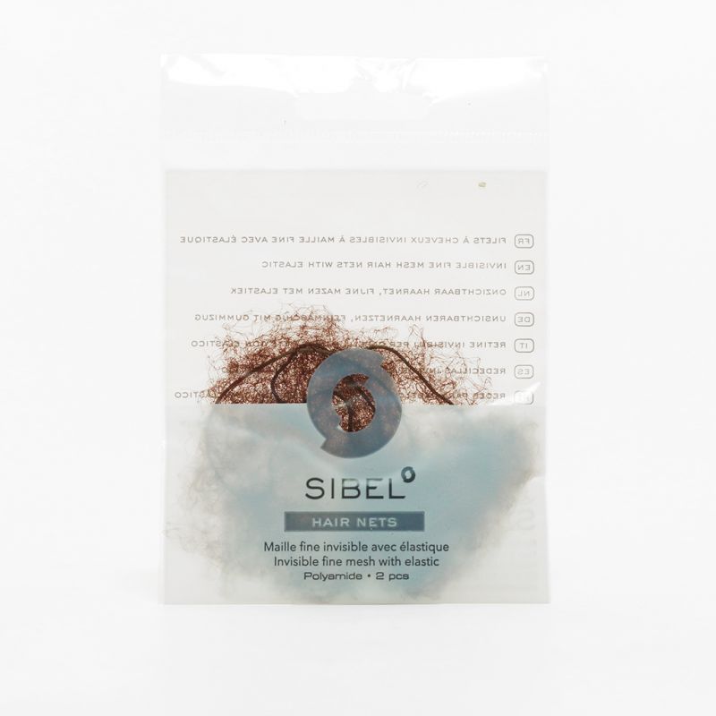 Filet de jour Nylon HairNet brun moyen 2PCS