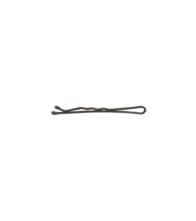 Wavy Hair Grips BLACK 70mm 24pcs