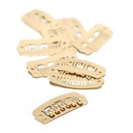 DoubleHair clips 10pcs brown